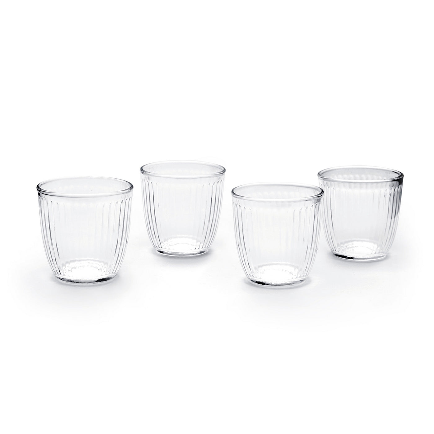Lot De 4 Gobelets Bas - Transparent