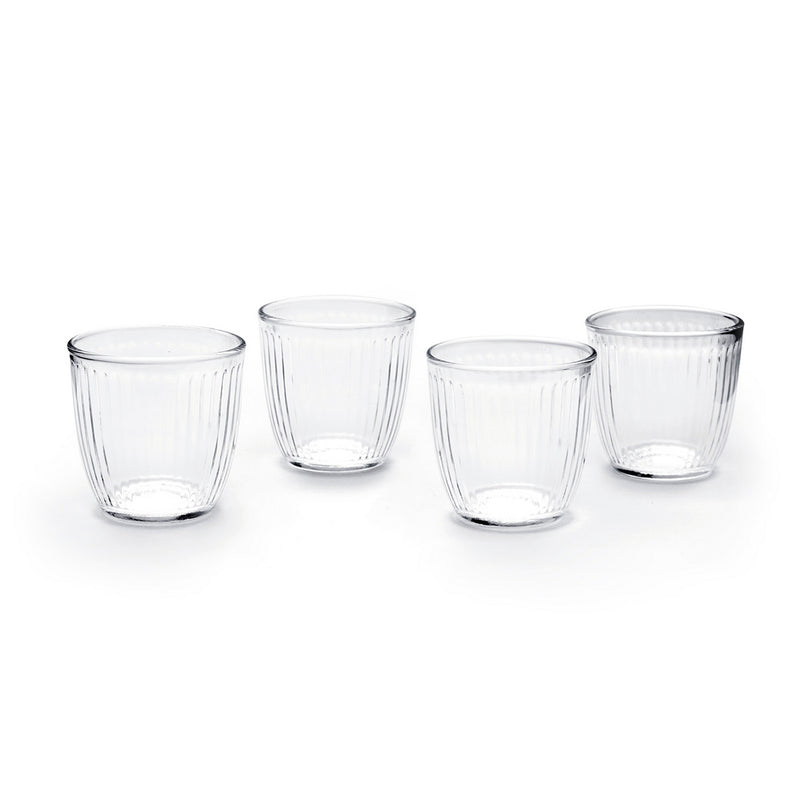 Lot De 4 Gobelets Bas - Rayon Transparent