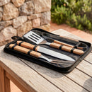 Ensemble D'Ustensiles Pour Barbecue 5 Pcs - Grill Marron