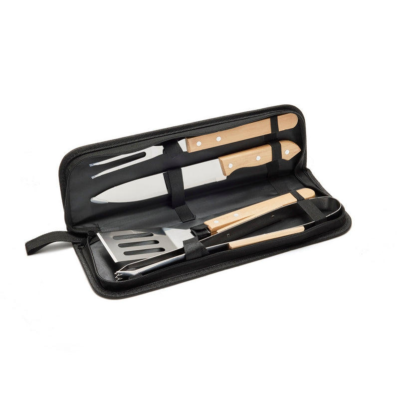 Ensemble D'Ustensiles Pour Barbecue 5 Pcs - Grill Marron