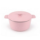 Cocotte Ronde Avec Couvercle - Enamel Rose