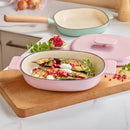 Cocotte Ovale Avec Couvercle - Enamel Rose