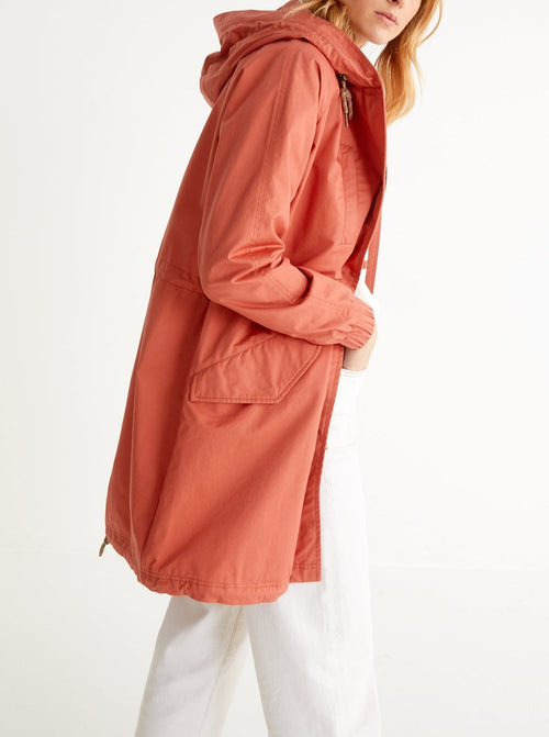 Parka Light - Orange Fonce Grise - Femme