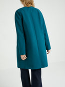 Cyrillus - Manteau Ss Col - Vert Vif Uni - Femme