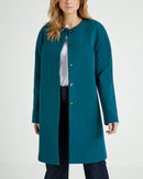 Cyrillus - Manteau Ss Col - Vert Vif Uni - Femme