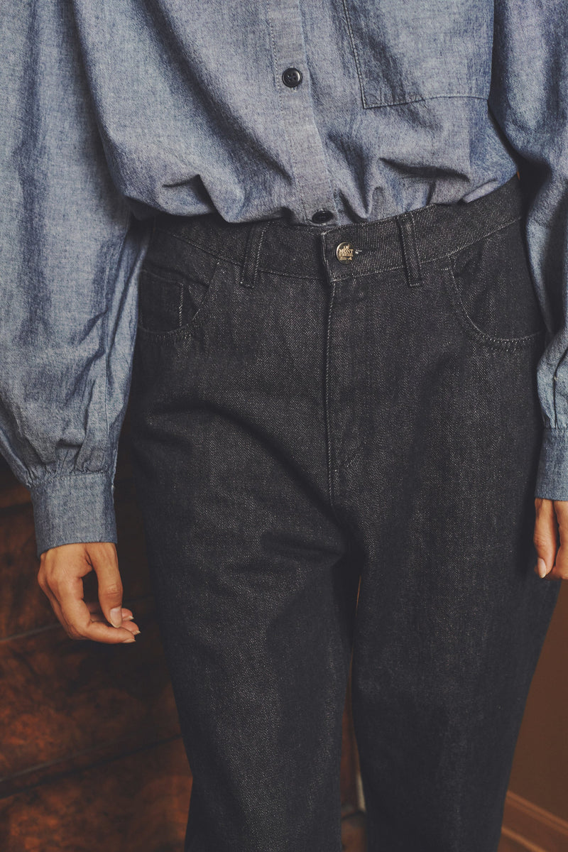 Denim Boyfriend - Darblu - Femme