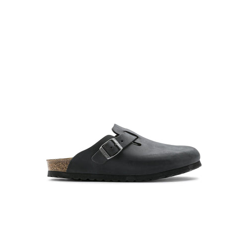 Birkenstock Boston Oiled Leather Black - Noir