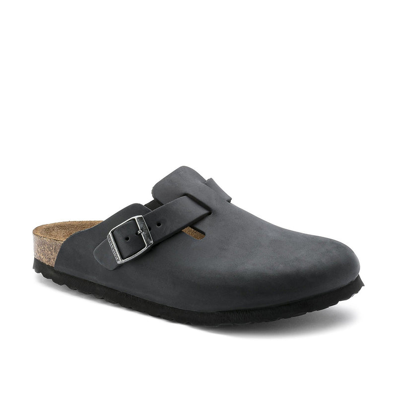 Birkenstock Boston Oiled Leather Black - Noir
