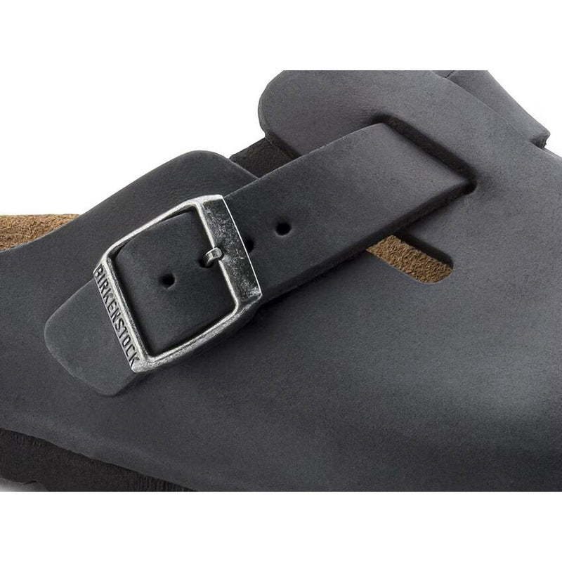 Birkenstock Boston Oiled Leather Black - Noir