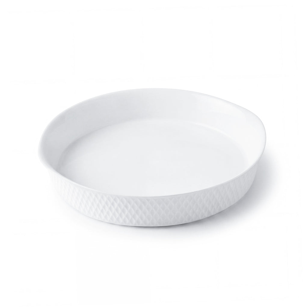 Art Culinaire - Piatto Da Crostata - Fournée 29. X - Vetro Opale - Bianco