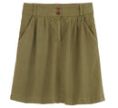 Jupe Lyocell Co - Kaki Uni - Femme