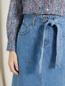 Jupe Denim Court - Bleu Clair DelaVeste - Femme