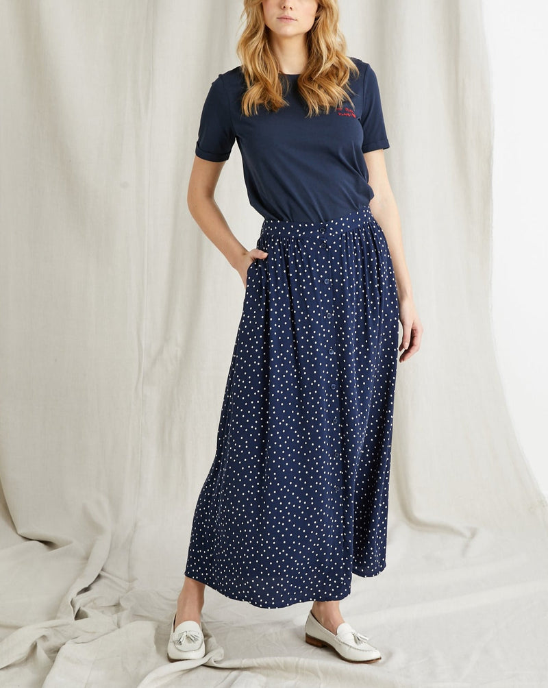 Blue Polka Dot Petticoat - Medium Blue Print - Women