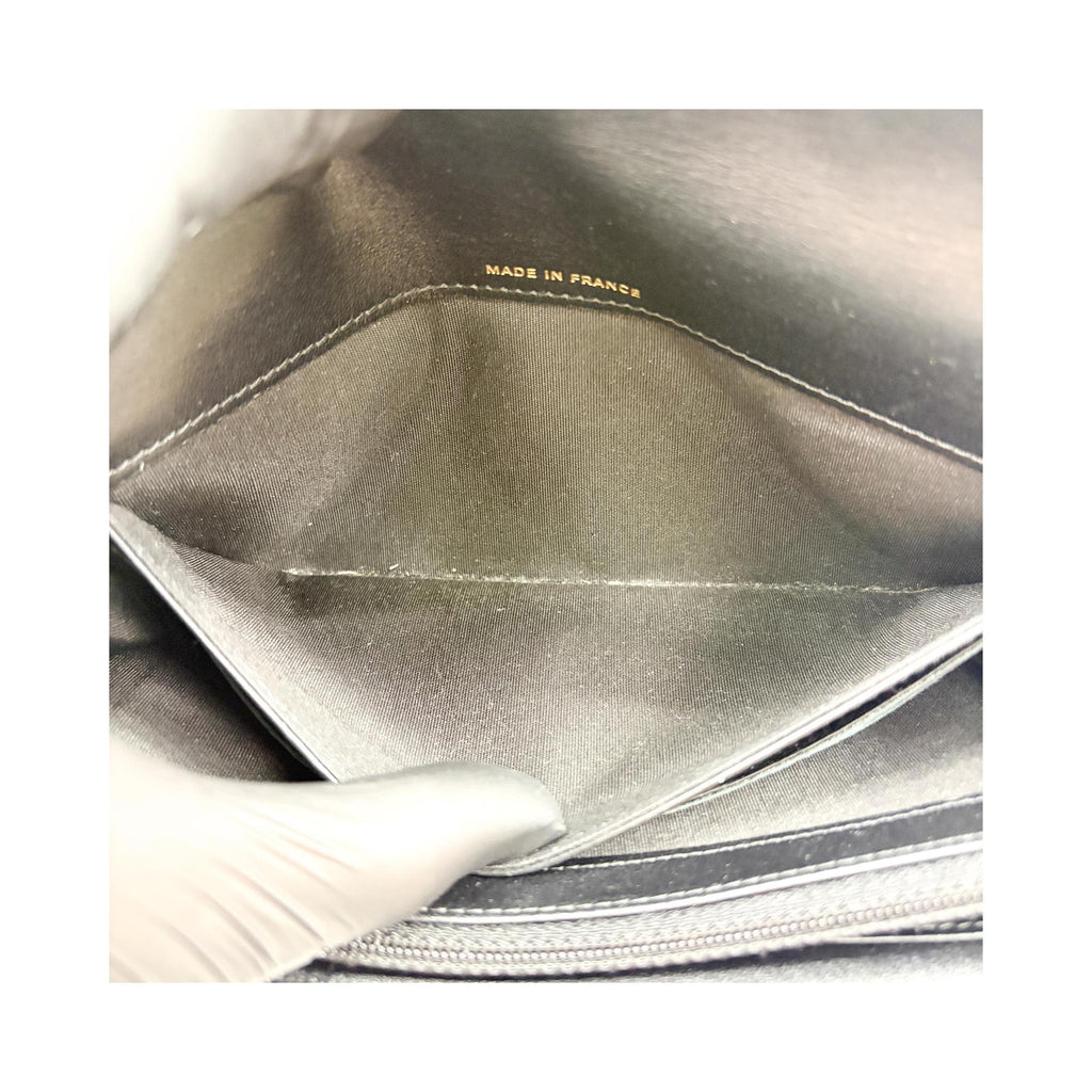 Portefeuille Chanel Boy Flap Long Cuir - Noir