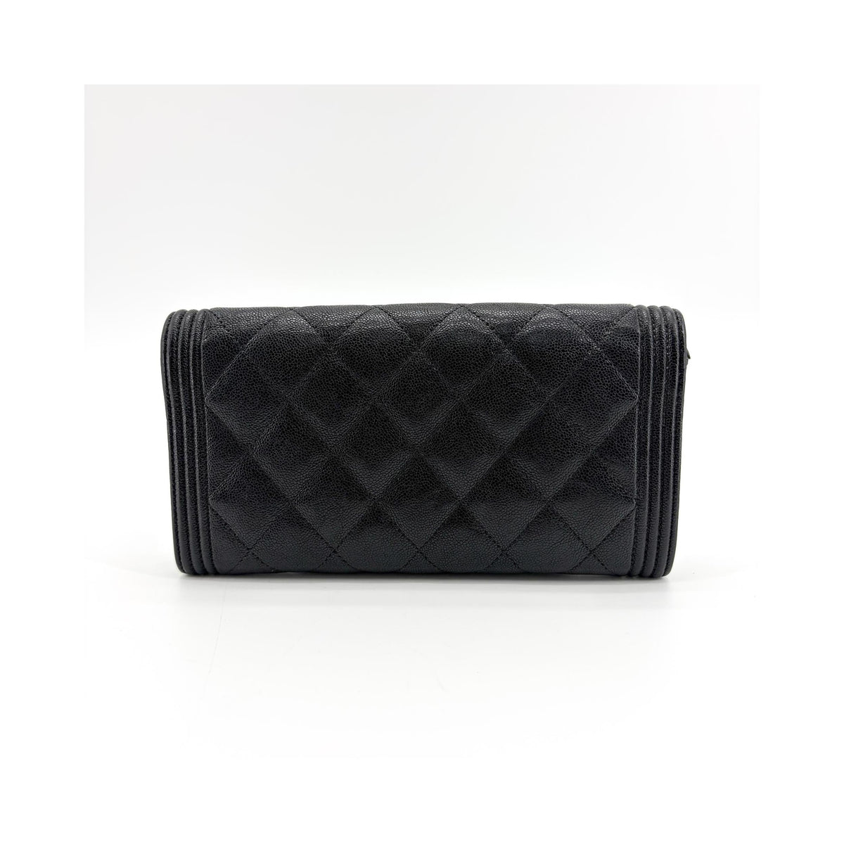 Portefeuille Chanel Boy Flap Long Cuir - Noir