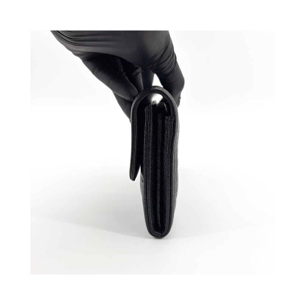 Portefeuille Chanel Boy Flap Long Cuir - Noir