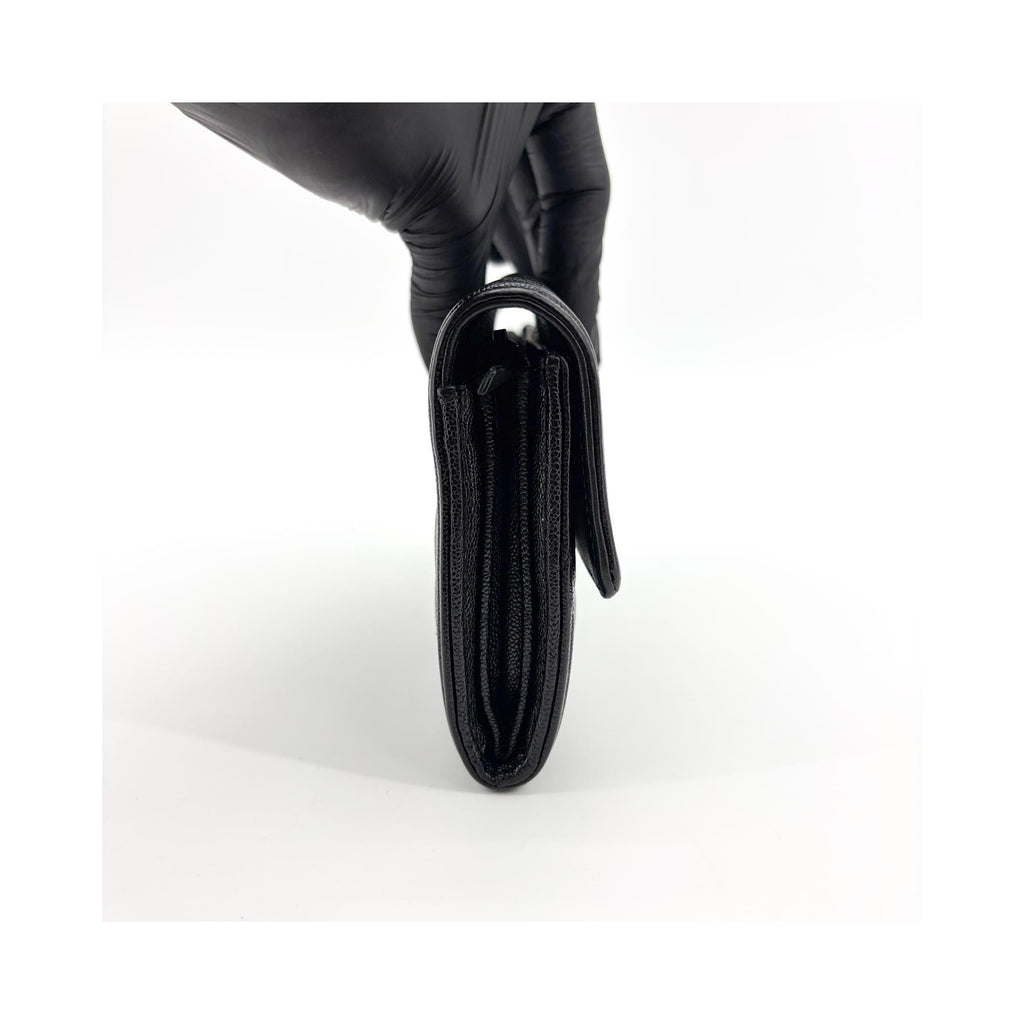 Portefeuille Chanel Boy Flap Long Cuir - Noir