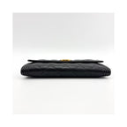 Portefeuille Chanel Boy Flap Long Cuir - Noir