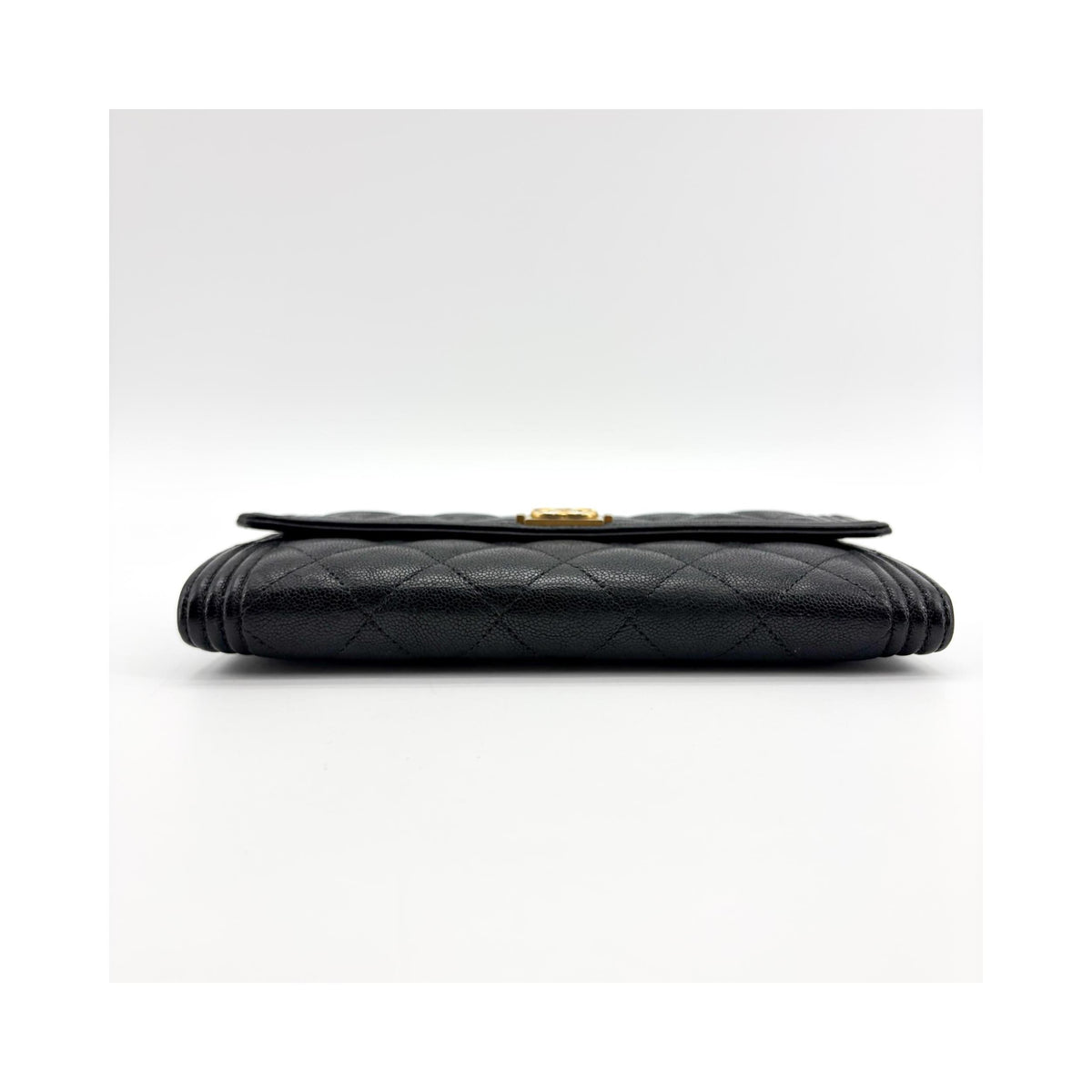 Portefeuille Chanel Boy Flap Long Cuir - Noir