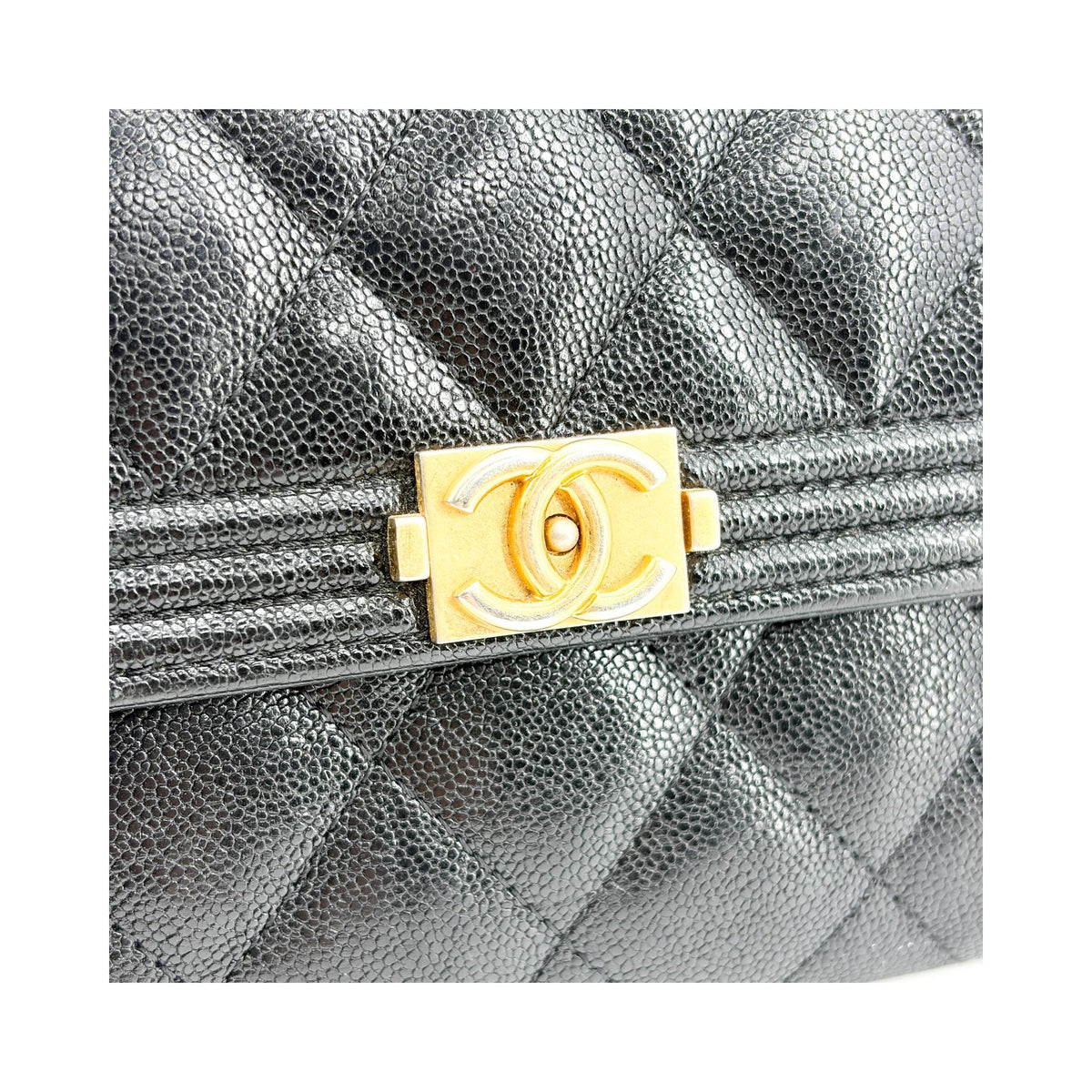 Portefeuille Chanel Boy Flap Long Cuir - Noir
