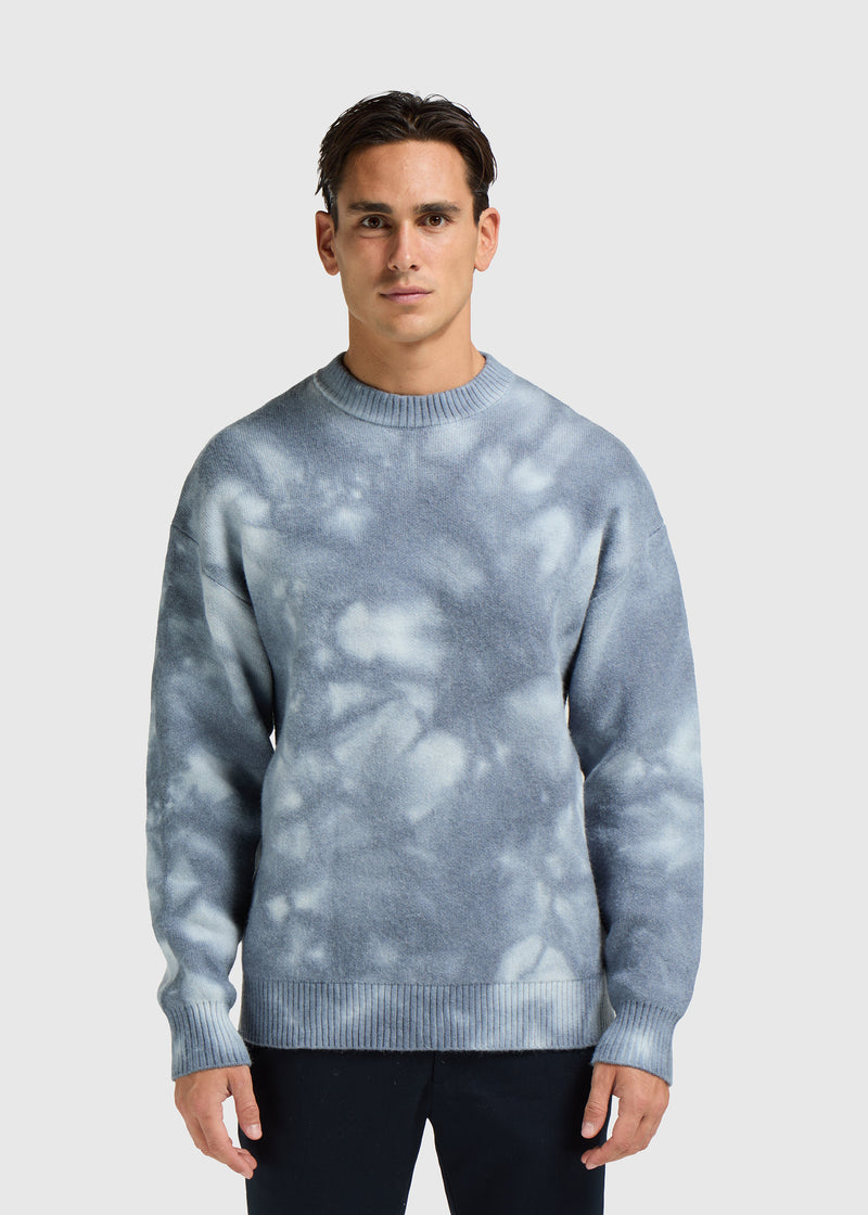 Pull Col Rond Cloud - Light Blue
