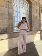 Pantalón Marinero Rayas Camel