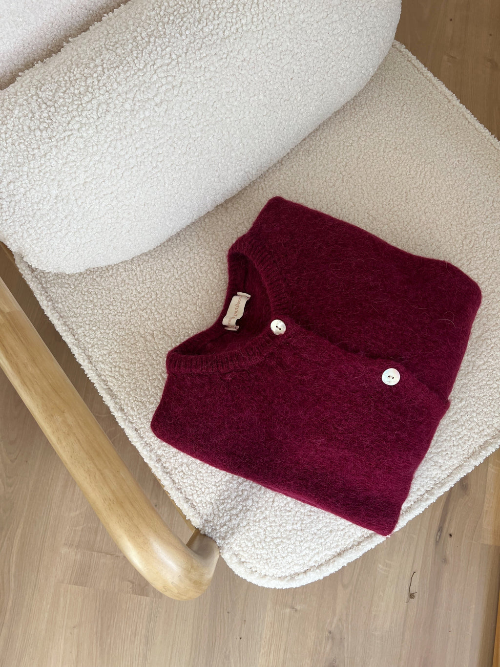 Léonie burgundy wool knit