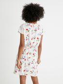 Vestido Mathis - Estampado Blanco Medio 3 - Mujer