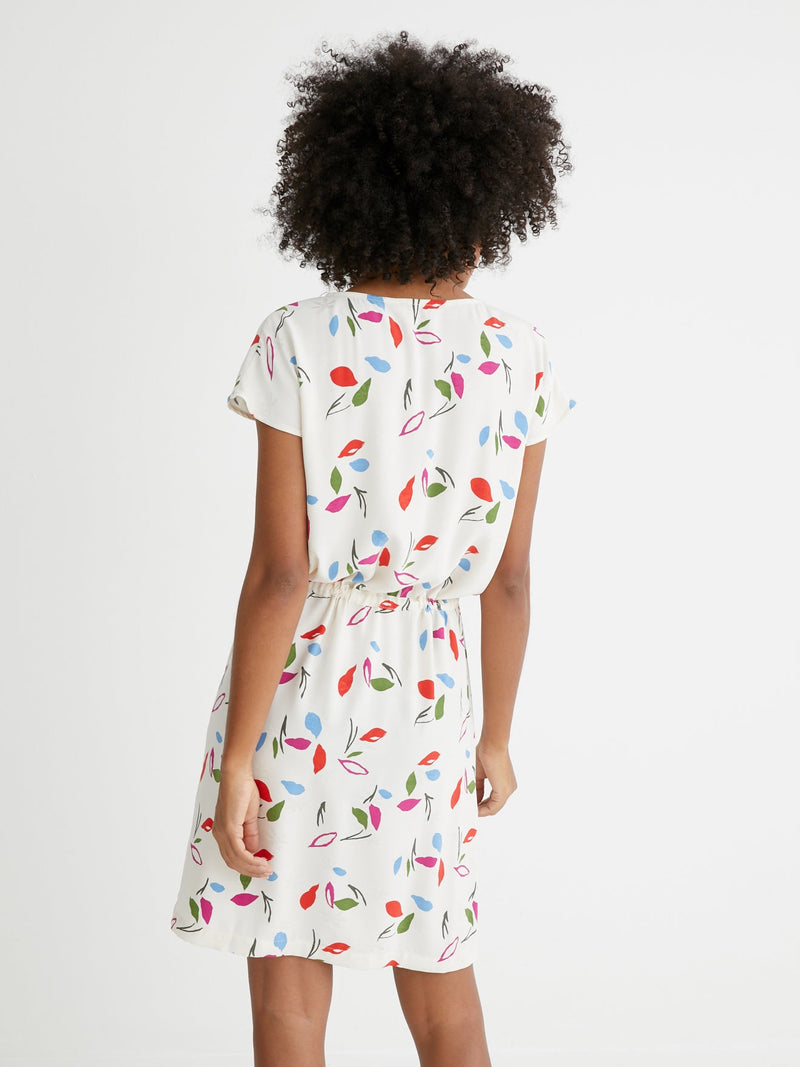 Vestido Mathis - Estampado Blanco Medio 3 - Mujer