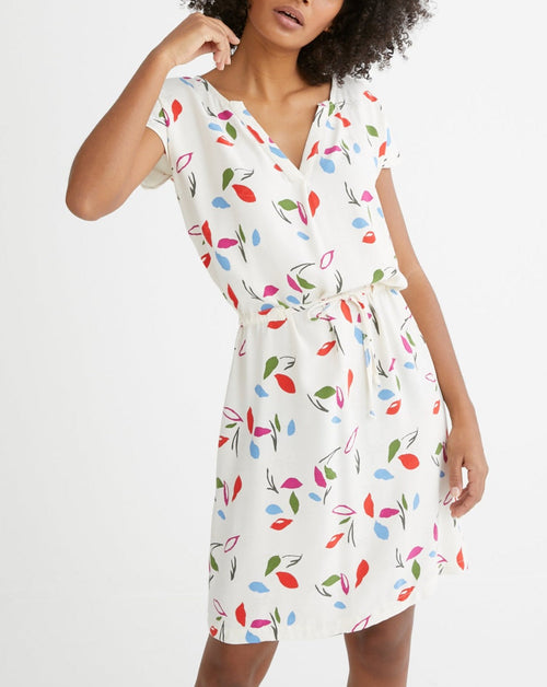 Robe Mathis - Blanc Moyen Imprime 3 - Femme
