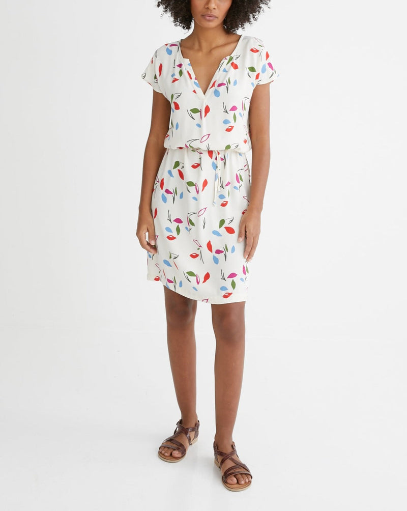 Vestido Mathis - Estampado Blanco Medio 3 - Mujer