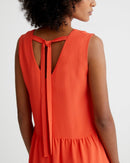 Noe Short Dress - Plain Bright Orange - Women