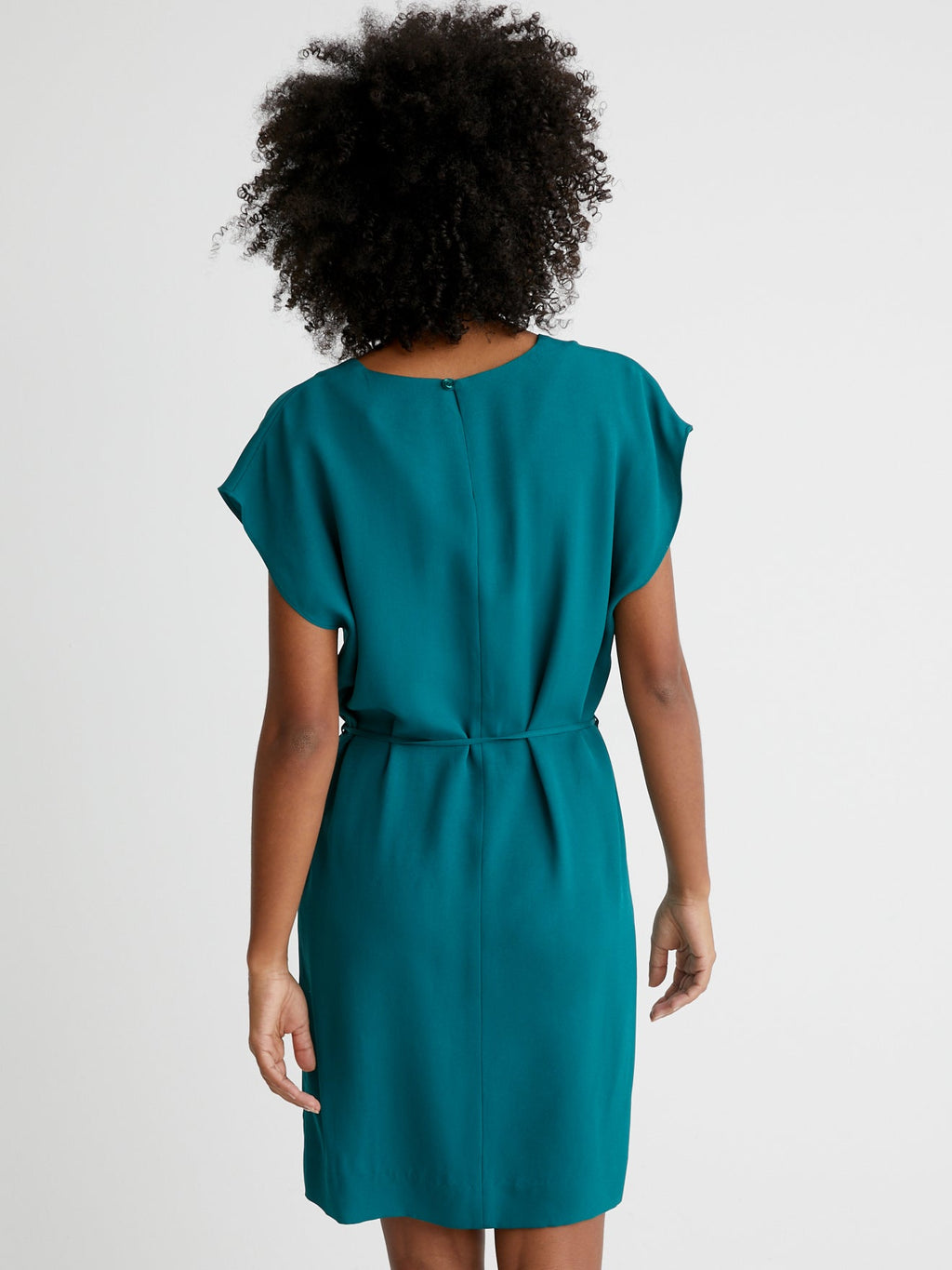 Robe Unie V Hou - Vert Vif Uni - Femme