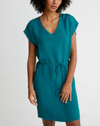 Robe Unie V Hou - Vert Vif Uni - Femme