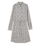 Lib Poppy Dress - Dark Blue Print - Women