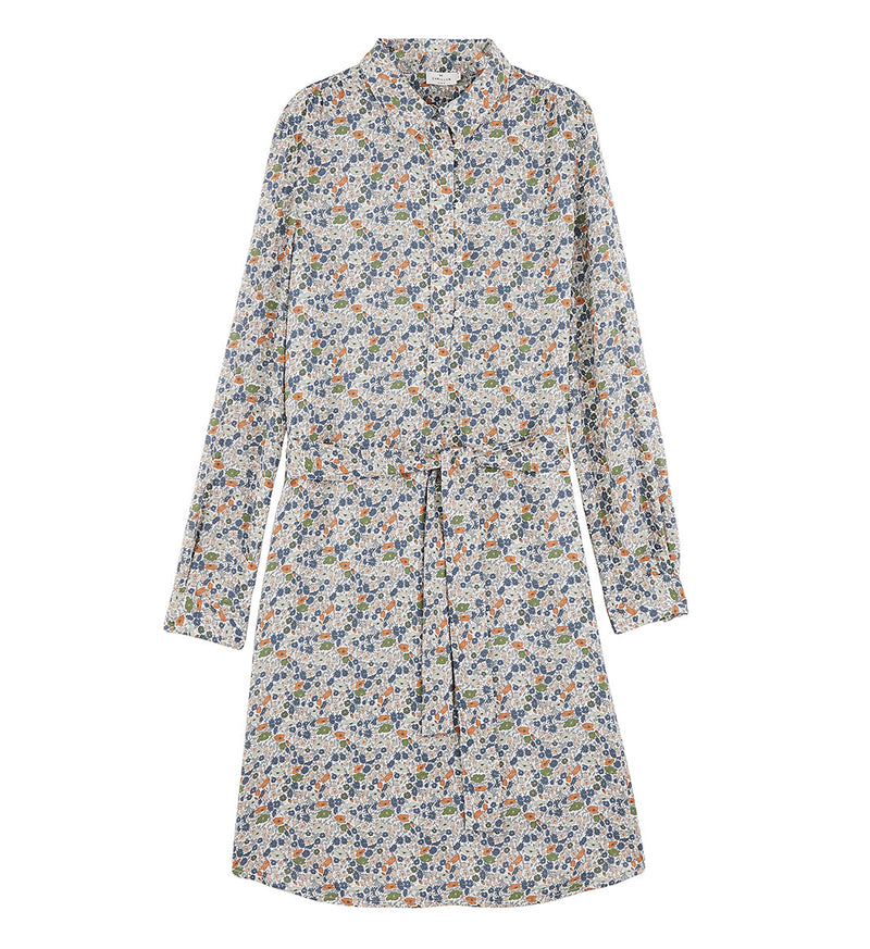 Robe Lib Poppy - Bleu Fonce Imprime - Femme