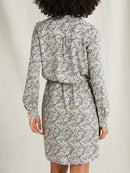 Robe Lib Poppy - Bleu Fonce Imprime - Femme