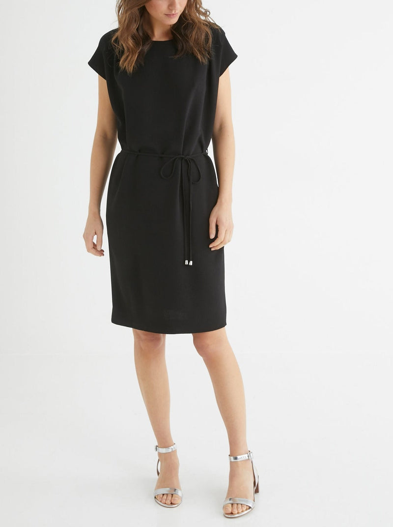 Ess Sm Dress - Medium Black Plain - Women