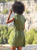 Robe Mc Pois Veste - Vert Moyen Imprime - Femme