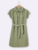 Robe Mc Courte - Vert Fonce Grise - Femme