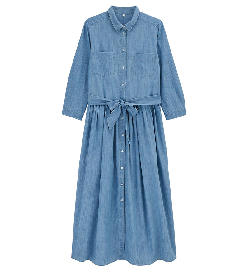Robe L Denim Li - Bleu Clair DelaVeste - Femme