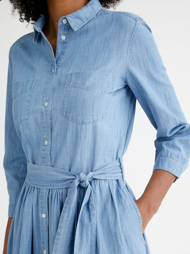 Robe L Denim Li - Bleu Clair DelaVeste - Femme