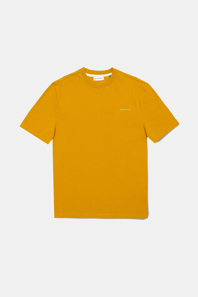 Mini Logo Plain T-Shirt Mustard
