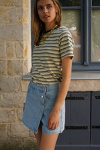 Sophie Light Denim Short Skirt