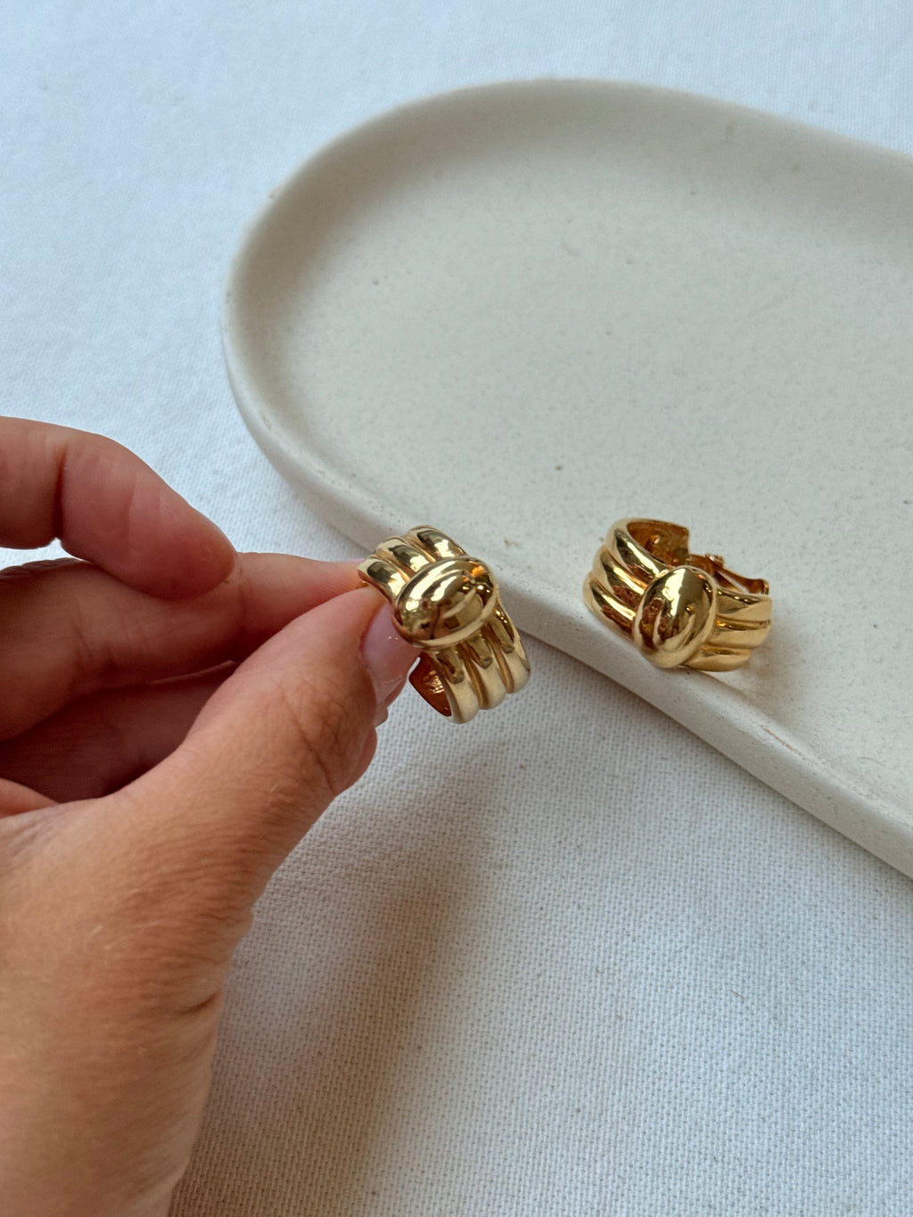 Pendientes Vintage - Criollas Trenzadas Doradas