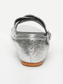 Sandalias Kirby - Plata Crackle