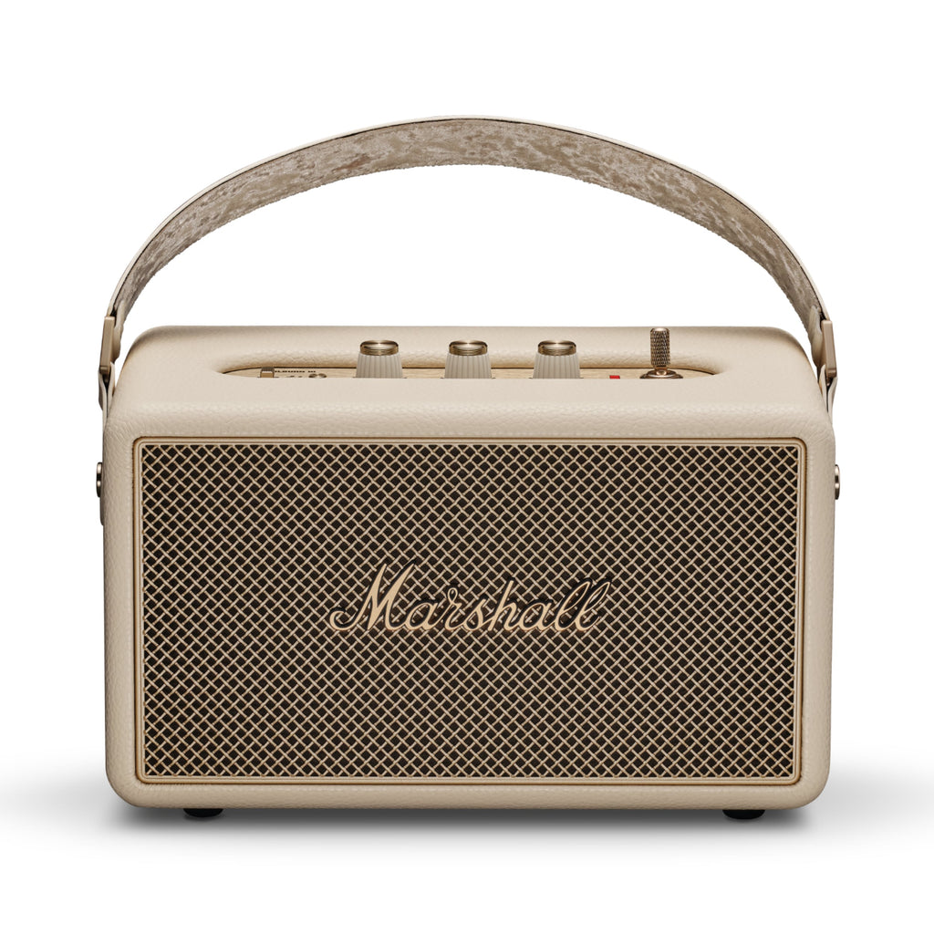 Marshall – Kilburn III - Portable Speaker - Cream, beige portable speaker with a top carry handle