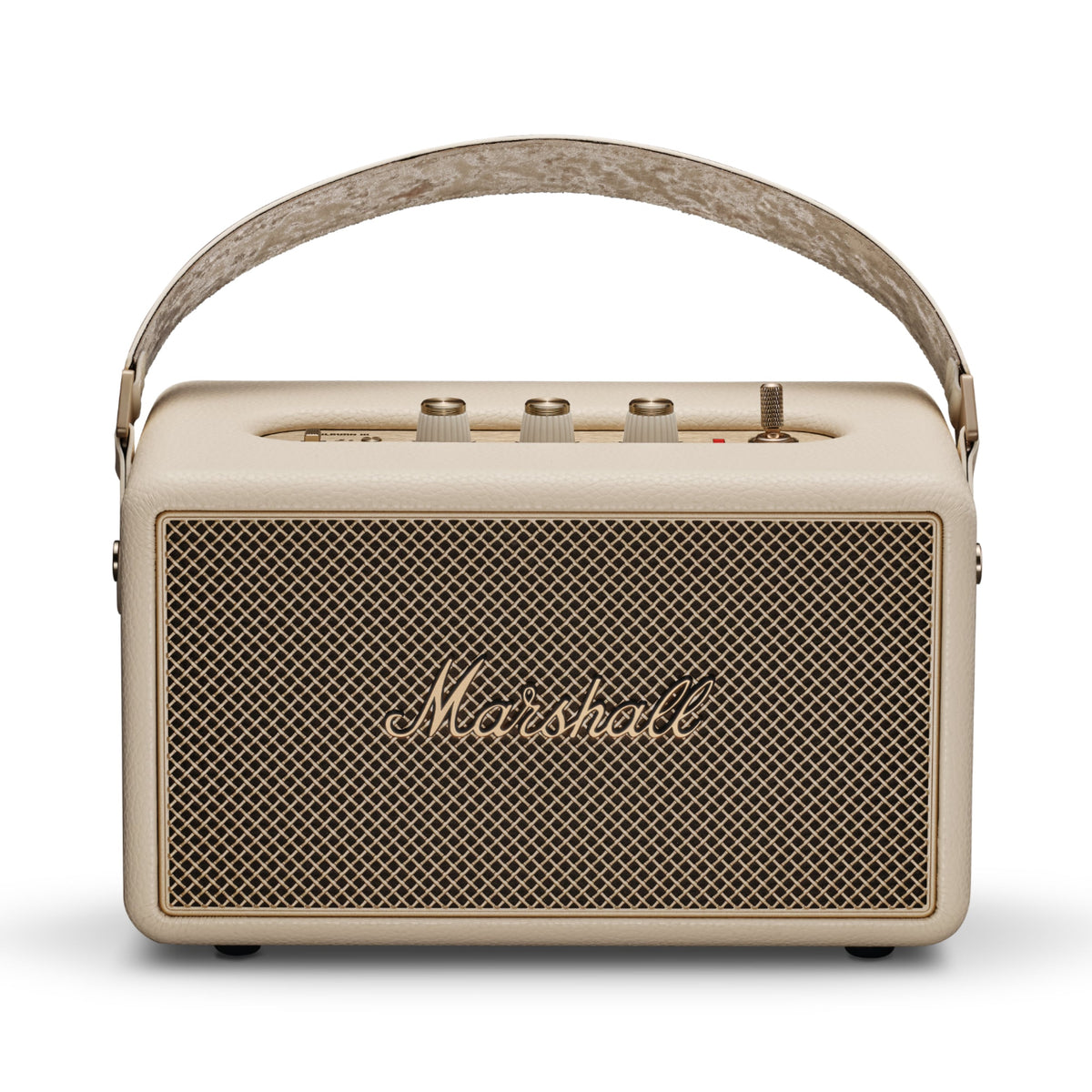 Marshall – Kilburn III - Portable Speaker - Cream, beige portable speaker with a top carry handle
