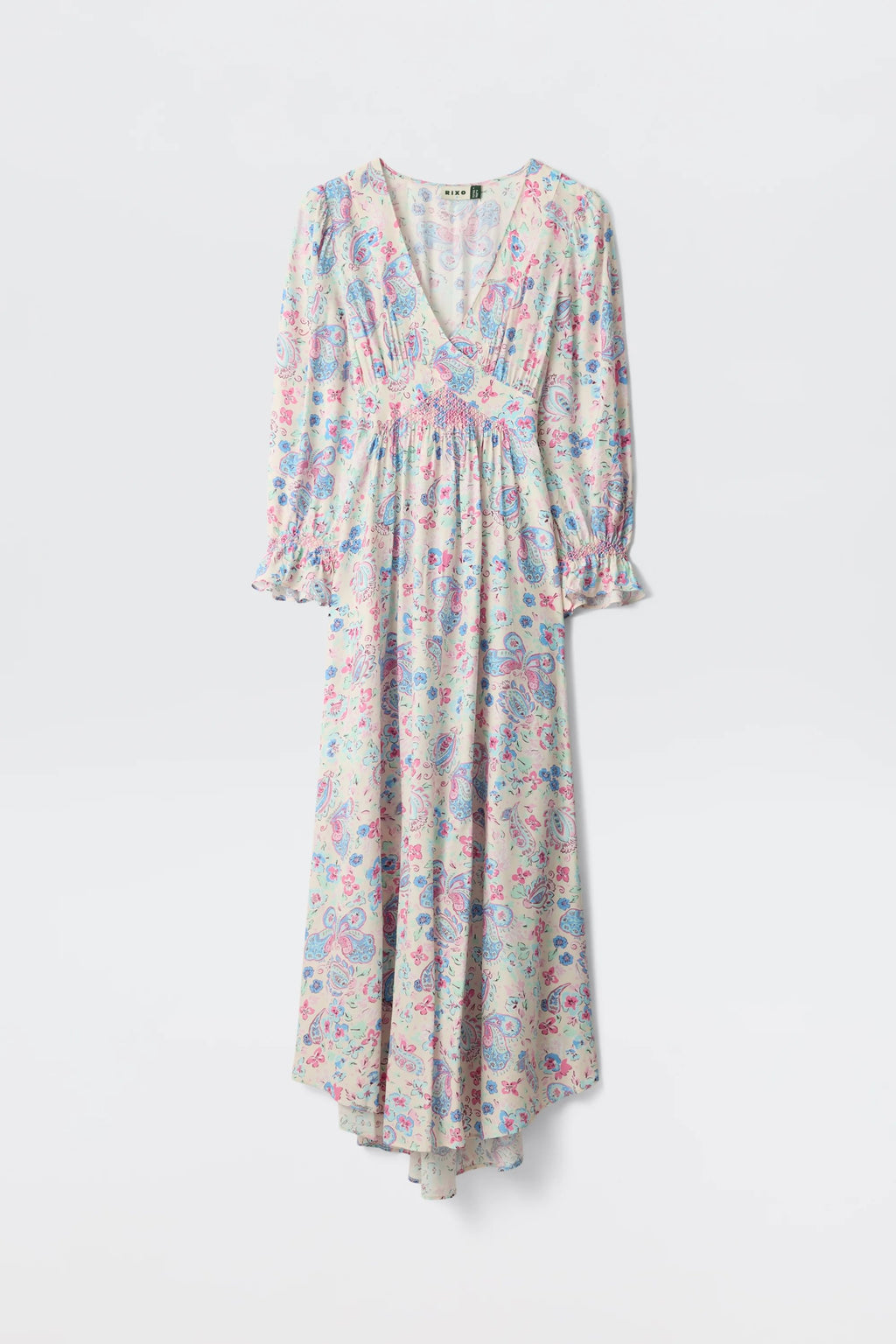 Mireta Cara Floral Cream Dress