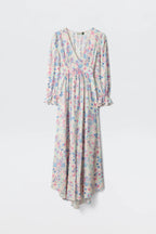 Mireta Cara Floral Cream Dress